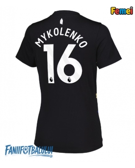 Everton Vitaliy Mykolenko #16 Tricou Fotbal Replică 2025-26 Femei Treilea